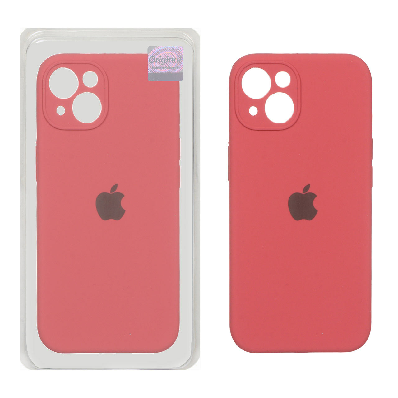 قاب سیلیکونی پاک کنی اورجینال Master Quality مدل Apple iPhone 13 / iPhone 14 - هلویی (پک دار)